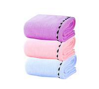 Hburirrty 3 PièCes SéRies en Microfibre, Turban à TêTe Anti-Frisottis avec Bouton pour Cheveux Longs et BoucléS, Super Absorbant Doux