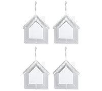 Hburirrty 4 PCS Sublimation Wind Spinner Blank Metal Sublimation Wind Spinner Blank 10 Pouces Wind Spinner Hanging 3D Aluminium Double Sided Sublimation Hanging Decoration