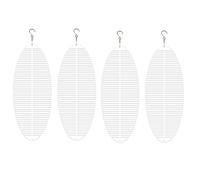 Hburirrty 4 PièCes Sublimation Wind Spinner Blanks 3D Wind Spinners Hanging Wind Spinners pour la DéCoration de Jardin ExtéRieur 10 Pouces