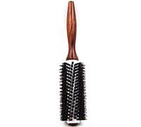 Hburirrty B PoignéE en Bois Portable Naturel Poils de Sanglier Brosse une Cheveux Professionnel Rouleau Peigne Salon de Beauté Salon de Coiffure Barbier Outils