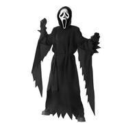 HBWHNIU Ghost Face Scream Costume, Scream Fancy Dress Costume pour Adult, Avec Robe, Masque de Fantôme, Ceinture, Gants, Costume de Carnaval Halloween (L)