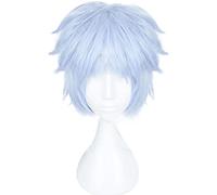 HBYLEE Anime Coser pruik Mitsuki Cosplay Perruque Anime Ice Bleu Courte Cosplay Accessoires pour femmes et filles avec bonnet de perruque [Couleur : Onecolor]