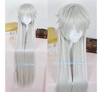 HBYLEE Anime Kuroshitsuji Black Butler Undertaker Under Taker Perruque de cheveux résistants à la chaleur pour cosplay 100 cm [Couleur : selon le plan]