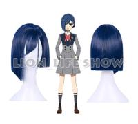 HBYLEE - Biamoxer DARLING en FRANXX CODE : 015 ICHIGO Bleu Droit Court Cosplay Perruque Complète [Couleur : -]