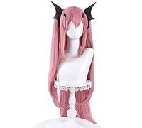 HBYLEE Krul Tepes Cosplay Seraph de la fin Cosplay Femme Longue 90 cm Rose Perruque Cosplay Perruques synthétiques résistantes à la chaleur + bonnet de perruque [Couleur : Onecolor]