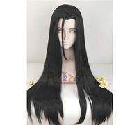 HBYLEE Perruque cosplay anime cosplay Biamoxer 7 styles Grand maître de la culture démoniaque Blanc Wuxian Style Noir Longue perruque Cosplay Rouge Bandeau Free Style 7