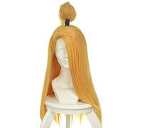 HBYLEE - Perruque de cosplay Anime Deidara - 65 cm - Cheveux synthétiques - Style doré - Résistante à la chaleur - Pour cosplay - Couleur : doré