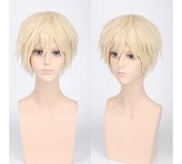 HBYLEE - Perruque de cosplay anime pour la tendance de la mode pour un usage quotidien - Perruque de cos juvénile - Cheveux courts et inversés - Couleur : Pl-002-13# beige