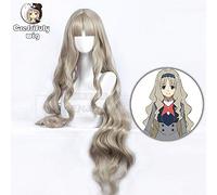 HBYLEE Perruque de cosplay DARLING in der FRANXX KOKORO - 90 cm - Cheveux synthétiques longs et ondulés - Pour femme - Avec bonnet - Couleur : selon le plan