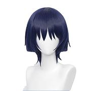 HBYLEE - Perruque de cosplay Game Genshin effet scaramouche - Perruque synthétique résistante à la chaleur + bonnet de perruque [couleur unique]