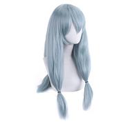 HBYLEE Perruque de cosplay pour anime Jujutsu Kaisen Mahito 65 cm de long - Perruque synthétique bleue - Cheveux synthétiques résistants à la chaleur - Couleur : bleu