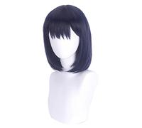 HBYLEE Perruque de jeu de rôle pour Anime Summer Time Rendering Mio Kofune Cosplay Bleu marine Bob Cheveux courts Anime Wig[Couleur : -]