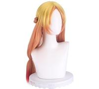 HBYLEE Perruque de jeu de rôle pour l'anime Isekai Ojisan Oncle de l'Another World Tsundere Elga Cosplay Wig Elga Cheveux longs [Couleur : -]