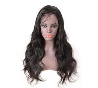 HBYLEE - Perruque noire longue ondulée de 20,3 cm [Couleur : 20,32 cm]