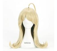 HBYLEE Perruque pour cosplay Anime Coser pruik v3 : Harmonie Kaede Kede, perruque synthétique longue et douce et dorée résistante à la chaleur + bonnet de perruque