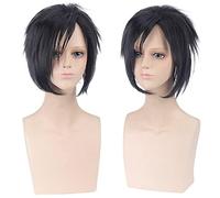 HBYLEE - Role Play Wig for Shisui Uchiha Anime Cosplay Wig Short Black Hair Party Costume Wigs [Couleur : noir]