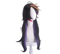 HBYLEE - Role Play Wig For Vtuber Shu Yamino Cosplay Wig Long Hair With Purple-Pink Highlights [Couleur : Violet-rose]
