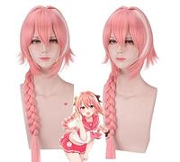HBYLEE -Sestinal Apokryphen Jeanne Cosplay Perruque Halloween Party Accessoires Cheveux Blondes Anime Destinée/Zéro Cosplay Cheveux Longs Tressés Perruques Femmes Taille Unique Astolfo Rose Perruque