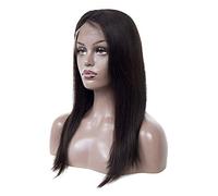 HBYLEE - Véritable perruque de 4 x 4 coiffures dentelle frontale Live Man Perruque de 53,5 cm [Couleur : 35,5 cm]