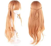 HBYLEE Wig Anime Cosplay Asuna Yuuki Cosplay Perruque longue et droite pour fête costumée + bonnet de perruque [Couleur unique]