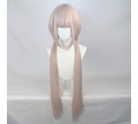 HBYLEE Wig Anime Cosplay Chocolate and Vanilla Cat Lady Paradise Vanilla Cos Perruque nouée Style Double Queue de Cheval Personnages Anime Rose clair [Couleur : selon le plan]