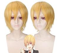 HBYLEE Wig Anime Cosplay Hazuki Nagisa Perruque de cosplay en soie haute température pour homme avec bonnet [Couleur unique]