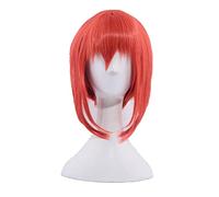 HBYLEE - Wig Anime Cosplay Jeu de rôle pour Mahoutsukai no Yome Perruques Hatori Chise Courtes Orange Rouge Cheveux synthétiques résistants à la chaleur [Couleur : -]
