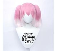 HBYLEE Wig Anime Cosplay Unforgettable Naa CoS Wigs Unobstructed Nai Naika Hairline Double queue de cheval [Couleur : selon plan]