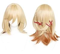 HBYLEE Wig Anime Genshin Impact Kaveh Perruque de cosplay + bonnet [couleur unique]