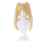 HBYLEE Wig for cosplay Saionji Hiyoko Perruque cheveux synthétiques longs dorés Keebon Coser perruque