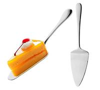 HBYMYDA 2 Pièces Pelle à Gâteau Pelles à Tarte en Acier Inoxydable Couteau à Gâteau avec Bord Dentelé Serveur à Gâteau pour Cuisines, Restaurants, FêTes