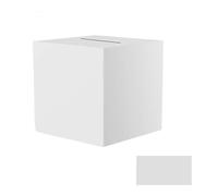 HBYMYDA Boîte à Cartes de Mariage 22 x 22 cm Boîte Cadeau avec 10 Cartes de Vœux avec FenteUrne Mariage Carton pour Mariage Anniversaire et Reuion Reception (Blanc)