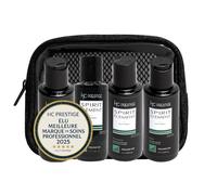 HC Prestige Kit Volume Express - Routine Cheveux Fins & Plats - 4x100ml Voyage (Shampoing, Masque, Fluide, Détox) - Densité, Brillance & Légèreté - Vegan, Sans Sulfate, Made in France