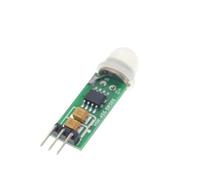 HC-SR501 HC-SR505 AM312 Module mini-capteur de mouvement pyroélectrique PIR réglable avec support(HC-SR505)