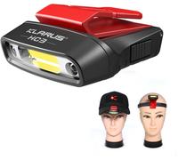 Hc3 Clip Rechargeable Led Phare Rotatif Casquette À Bille Visière Lumière Mains Libres Avec Lumière Rouge Pour La Pêche En Cours D'exécution Camping Lecture Travail