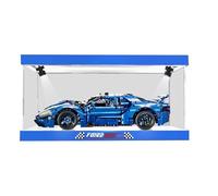 HCAEIOFJ Lego Technic 42154 Vitrine en acrylique transparent pour Ford GT (vitrine uniquement) (fond bleu + lumière supérieure)