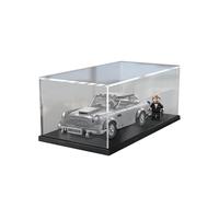HCAEIOFJ Vitrine en acrylique pour Le-go 10241 compatible avec Speed Champions Aston Martin DB5 Race Car Model Set (coque uniquement, sans modèle) (fond noir)