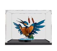 HCAEIOFJ Vitrine en acrylique transparent pour icônes Lego 10331, fond noir