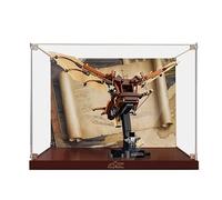 HCAEIOFJ Vitrine en acrylique transparent pour icônes Lego 10363 - Compatible avec la machine volante de Leonardo da Vinci (vitrine uniquement) (fond + fond)