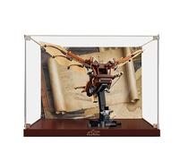 HCAEIOFJ Vitrine en acrylique transparent pour icônes Lego 10363 - Compatible avec la machine volante de Leonardo da Vinci (vitrine uniquement) (fond + fond)