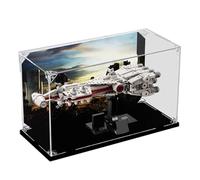 HCAEIOFJ Vitrine en acrylique transparent pour Lego SW 75376 Compatible avec Tantive IV (vitrine uniquement) (fond noir)