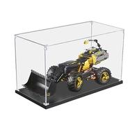 HCAEIOFJ Vitrine en acrylique transparent pour Lego Technic 42081 Compatible avec chargeur sur pneus Volvo Concept ZEUX (vitrine uniquement) (fond noir 3 mm)