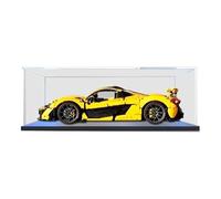 HCAEIOFJ Vitrine en acrylique transparent pour Lego Technic 42172, compatible avec McLaren P1 Hypercar, fond noir