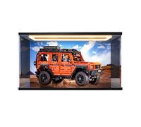HCAEIOFJ Vitrine en acrylique transparent pour Lego Technic 42177 Compatible avec Mercedes-Benz G 500 Professional Line Boîte de présentation (vitrine uniquement) (fond + lumière supérieure)
