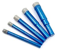 hcaioz 1/4/5/6/7 pièces 5-16 mm tige ronde brasée céramique marbre granit vitrifié carrelage ouvre-trou diamant foret à sec scie cloche coupe-trou xca.