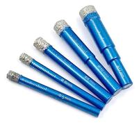 hcaioz 1/4/5/6/7 pièces 5-16 mm tige ronde brasée céramique marbre granit vitrifié carrelage ouvre-trou diamant foret à sec scie cloche coupe-trou xca.