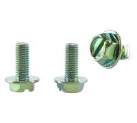 hcaioz 10 PCS M5X12.5 vis à tête hexagonale cruciforme verte concave broche de mise la terre plate caw.