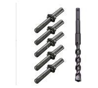 hcaioz 5 + 1 pièces Cales de fendage roche et foret à marteau rotatif cales plumes Outils pierre for granites bétons wsx.