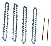hcaioz Chaîne de tronçonneuse 1/4 Pouces, Mini-chaînes en Acier 6, Accessoires for tronçonneuses électriques, chaînes Remplacement for Mini-tronçonneuses dao.