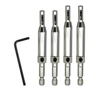 hcaioz Foret à charnière de porte centrage automatique en acier rapide, tige hexagonale 6,35 mm, 1/4", 1/3/4/7 pièces, 5/64, 7/64, 9/64, 11/64, 13/64, 1/4 pouce wsx.